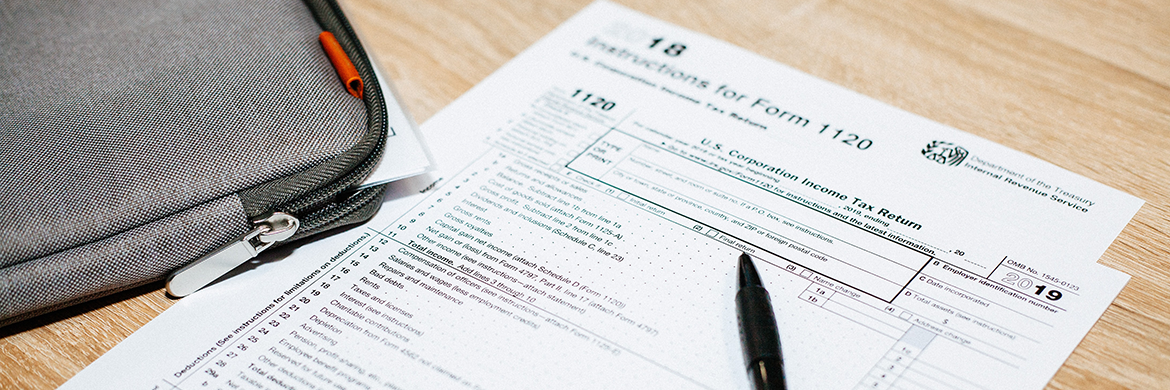 Tax forms header image